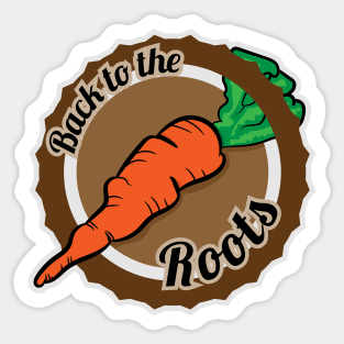 Back to the roots Sticker